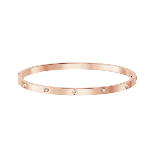 Cartier Small 10 Diamonds Love Bracelet 18K Rose Gold
