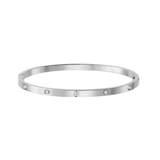 Cartier Small 10 Diamonds Love Bracelet 18K White Gold