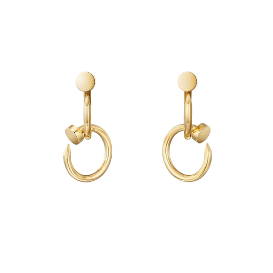 Cartier Juste Un Clou Double Hoop Earrings 18ct Gold