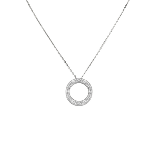 Cartier Love Pendant Paved Diamonds 18ct White Gold
