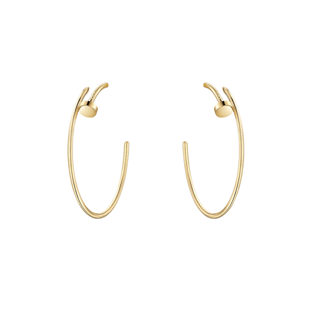 Cartier Juste Un Clou Hoop Earrings Large 18ct Gold