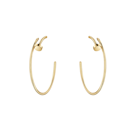 Cartier Juste Un Clou Hoop Earrings Large 18ct Gold