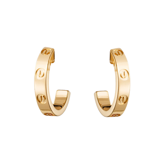 Cartier Love Small Hoop Earrings 18ct Yellow Gold