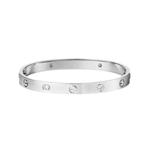 Cartier Love Bracelet 4 Diamonds 18K White Gold