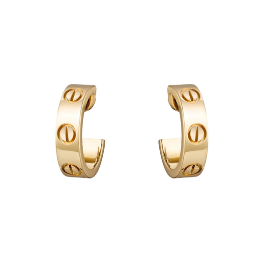 Cartier Love Hoop Earrings 18ct Yellow Gold