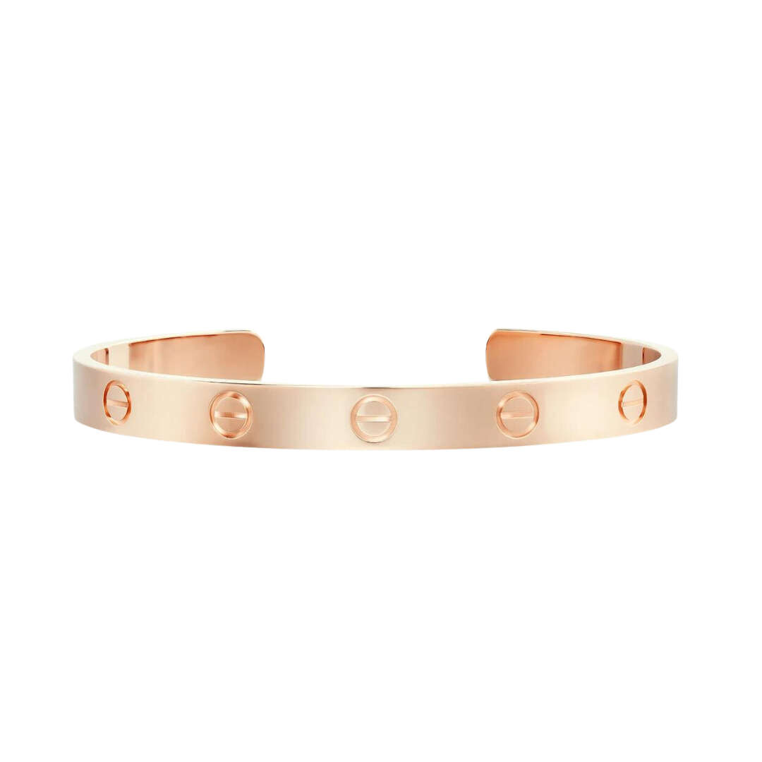 Cartier Cuff Love Bracelet 18K Rose Gold
