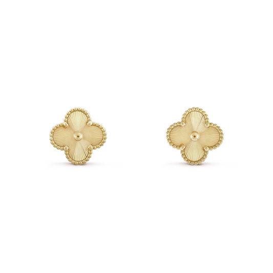 Van Cleef & Arpels Vintage Alhambra Earrings 18K Yellow Gold